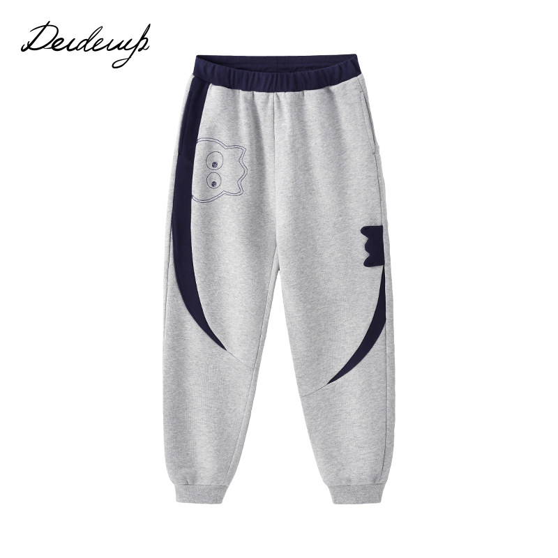 deideiup童装2025春季新款休闲卫裤卡通印花撞色男女中大童运动裤,童装/婴儿装/亲子装,裤子,淘宝优惠券,粉丝福利购,淘宝优惠卷
