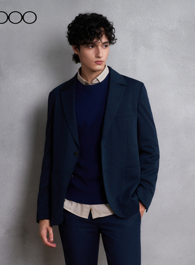 【多面弹性/商场同款】G2000男装 2026秋冬暗蓝色休闲西服外套男.