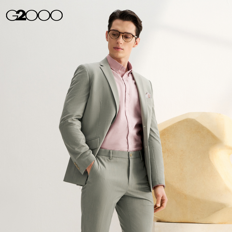 【透气】G2000男装2025商场同款高级感多面弹性时尚剪裁正装西服