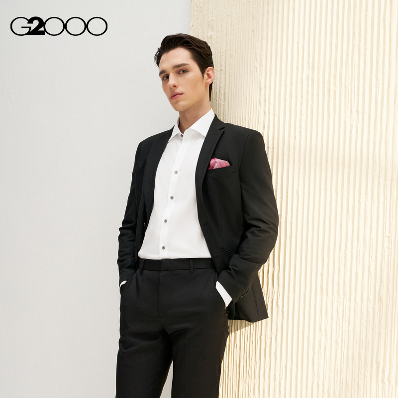 【透气】G2000男装2025商场同款高级感多面弹性修身剪裁正装西服