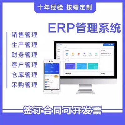 ERP软件系统定制生产管理系统开发库存进销存采购财务ERP搭建