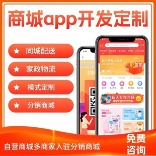 商城APP开发定制餐饮商城分销拼团积分购物商城小程序制作