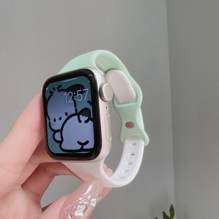 适用iwatch11 10applewatch苹果手表带se 42 40/44/41mm/45mm硅胶