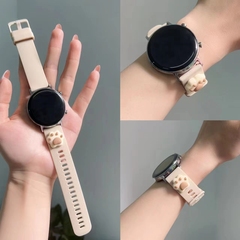 iwujiao适用fit华为watch3 猫爪硅胶手表带GT Pro荣耀2 S1小米color华米gtr 4GTS一加vivo OPPO三星Ticwatch