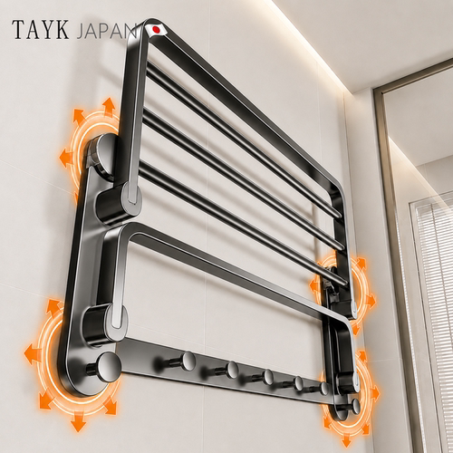 TAYK(日本)四重吸附浴室毛巾杆