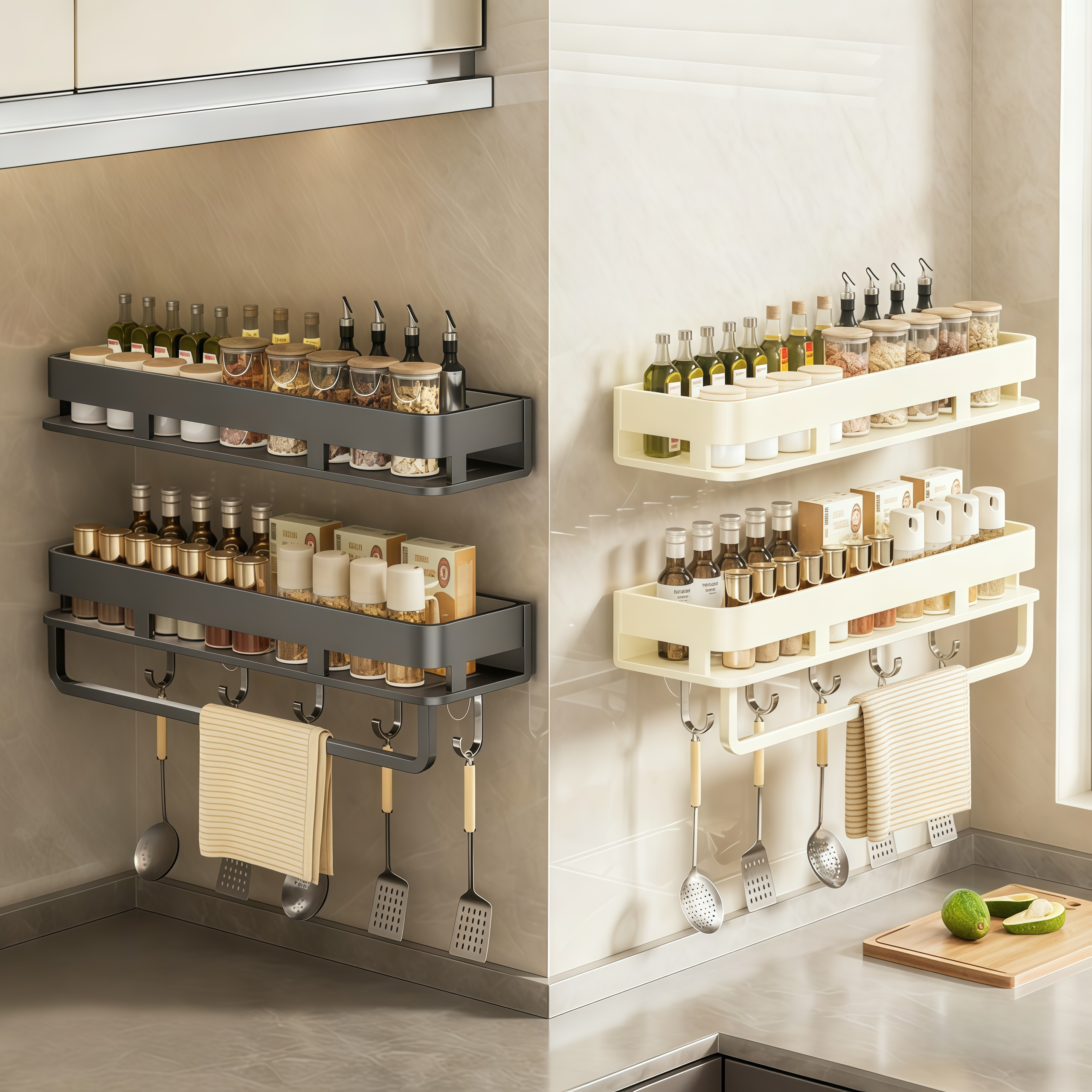 【掉落包赔】厨房壁挂调料置物架