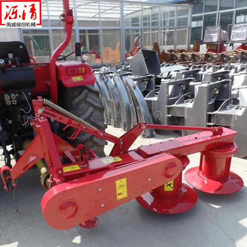 农用四轮拖拉机带双盘割草机杂草清理机打草机除草机牧草收割机