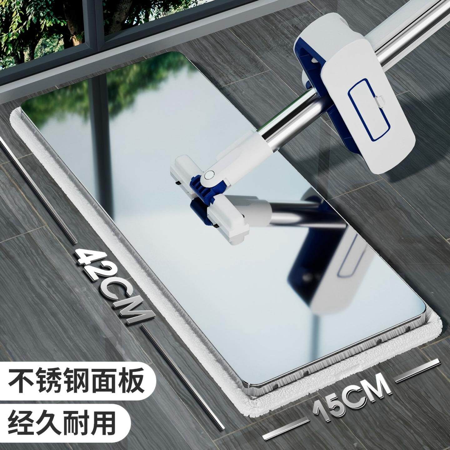免手洗加宽加大拖把家用一拖净2026新款拖地神器懒人平板拖布吸水
