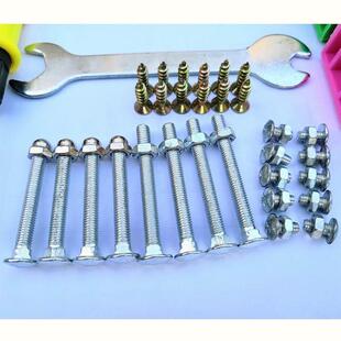 儿童学习桌靠椅凳子螺丝螺帽配件学生课桌椅面板专用长螺丝木螺丝