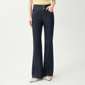 女春季 好看原创宽松牛仔裤 新款 女装 子 谭飞时装 裤 理想型微喇裤