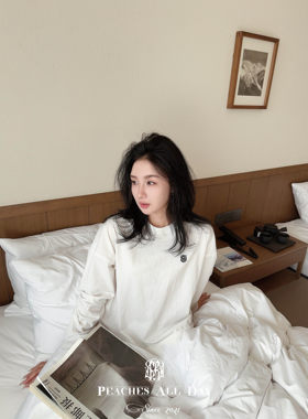 长袖男友风有机棉男女百搭打底衫