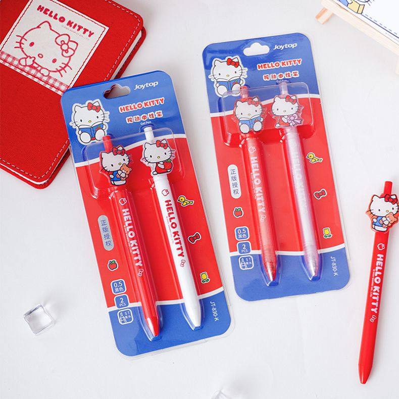 正版三丽鸥中性笔kt亚克力贴片高颜值卡通可爱学生速干顺滑刷题笔,文具电教/文化用品/商务用品,中性笔,淘宝优惠券,粉丝福利购,淘宝优惠卷