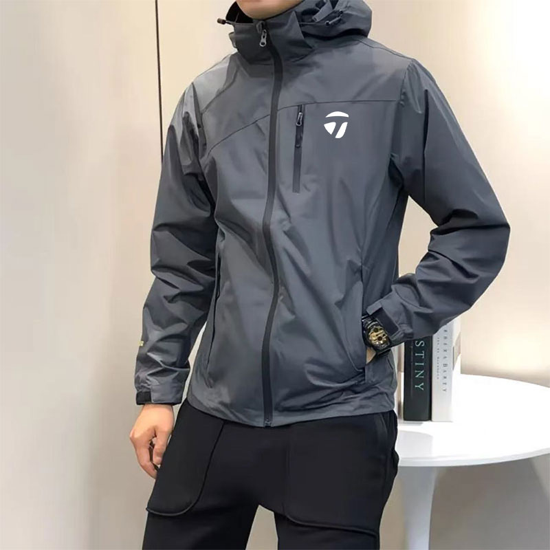 thumbnail for TaylorMadeee Golf Apparel New Men's Sports Spring and Autumn Golf Long Sleeve Windproof Waterproof Jacket
