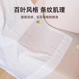 置物架防尘帘衣柜货架百褶帘遮挡布免打孔开放式 炎恩新款 柜子拉帘