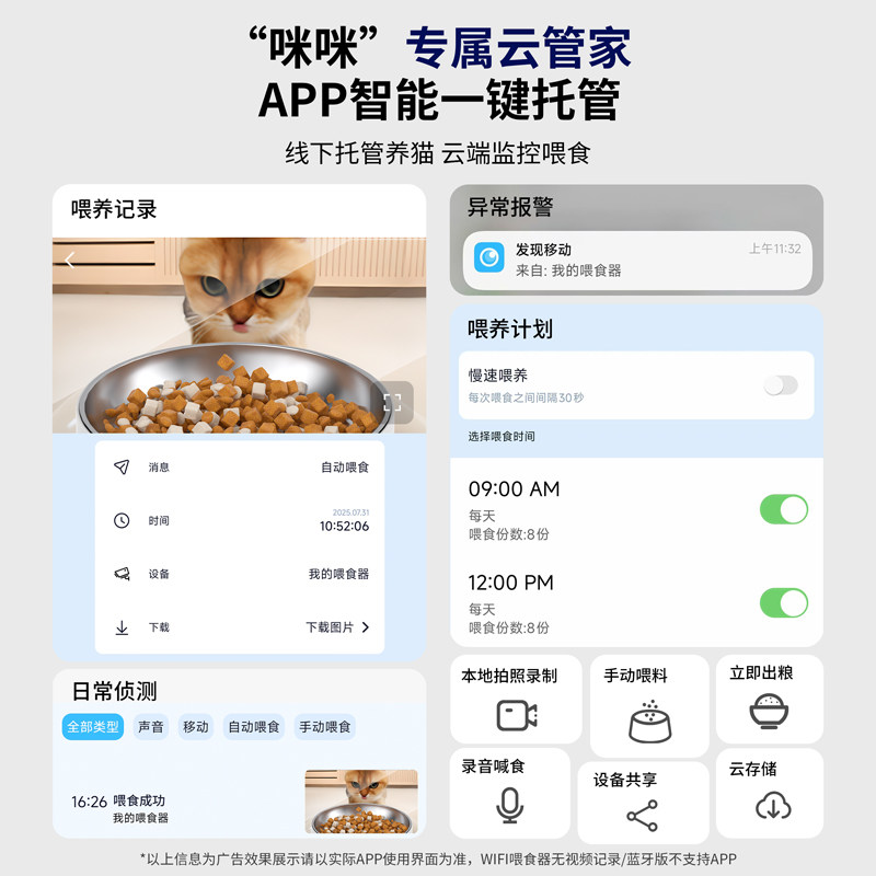 智能宠物自动喂食器定时