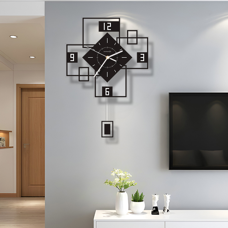 2025创意客厅挂钟表现代简约大气