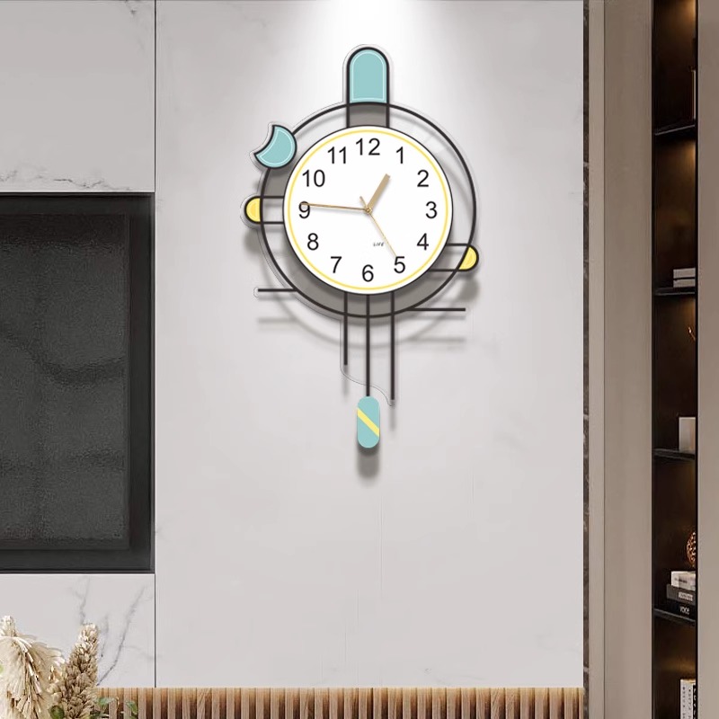 客厅挂钟家用装饰2024新款网红