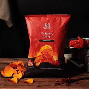 LERNA莱纳木薯片芝士汉堡味超辣味138g袋装印尼进口零食休闲小吃