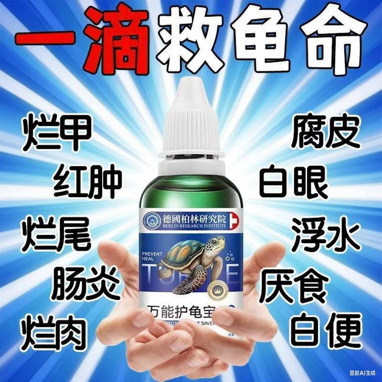 德国专研护龟液真菌感染