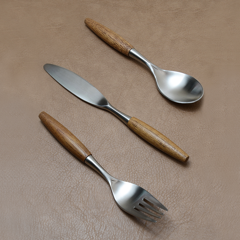 oakliving刀叉勺三件套日式复古