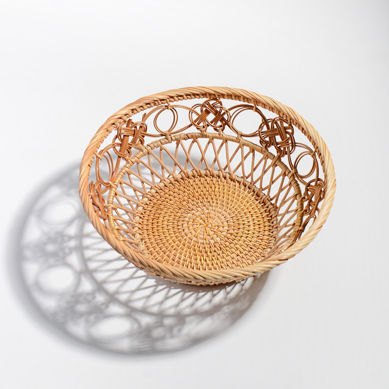 oakliving越南手工编织水果篮天然藤条家用收纳筐客厅零食干果盘,餐饮具,果盆/果盘/果篮,淘宝优惠券,粉丝福利购,淘宝优惠卷