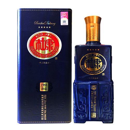 白水杜康白酒御藏1988高粱白酒浓香型礼盒装52度500ml*6瓶整箱