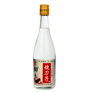 东旺东北烧刀子白酒60度500ml 1瓶高度白酒粮食高粱酒玻璃瓶白酒