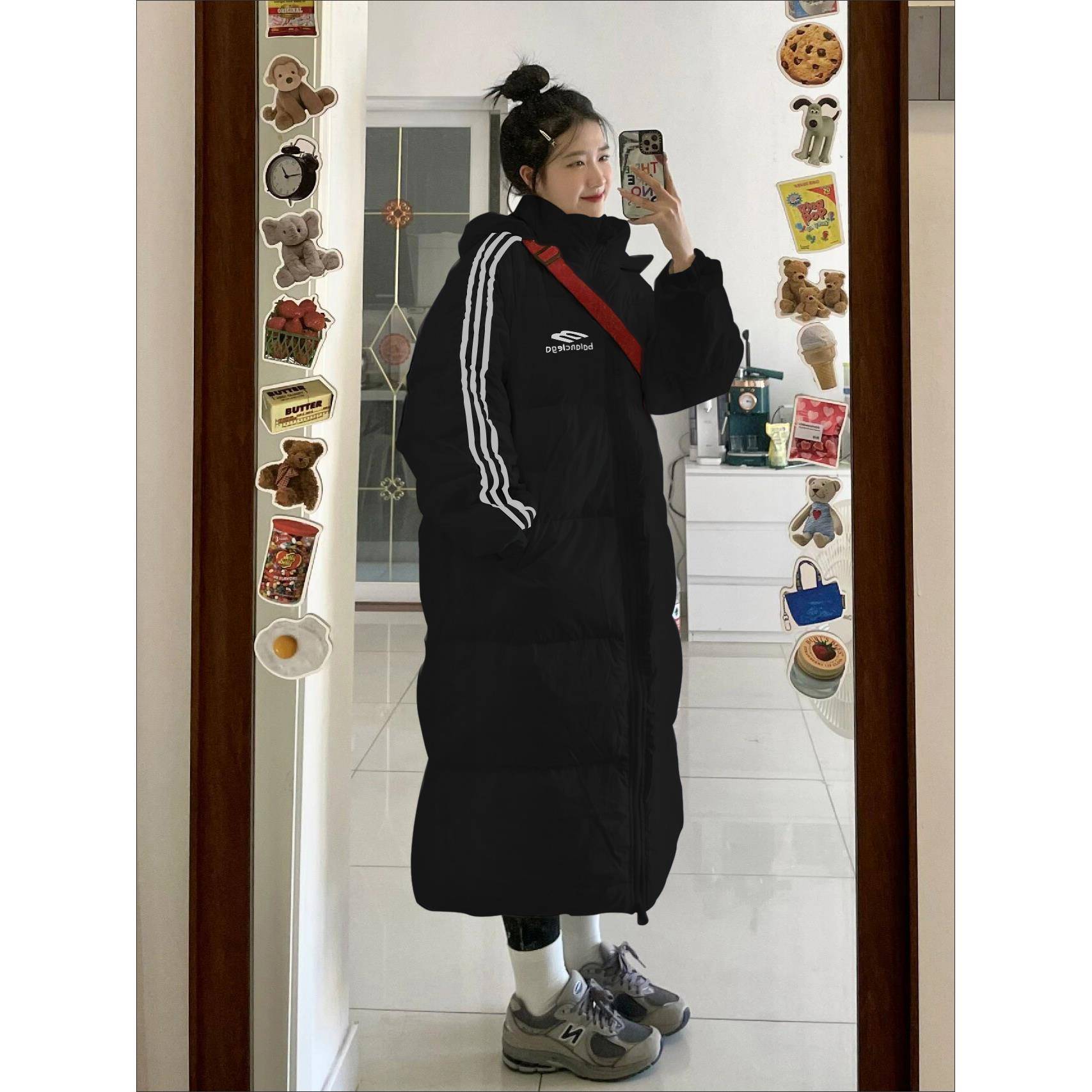 羽绒棉衣棉服女冬季2025年新款长款过膝学生宽松加厚棉袄韩系外套