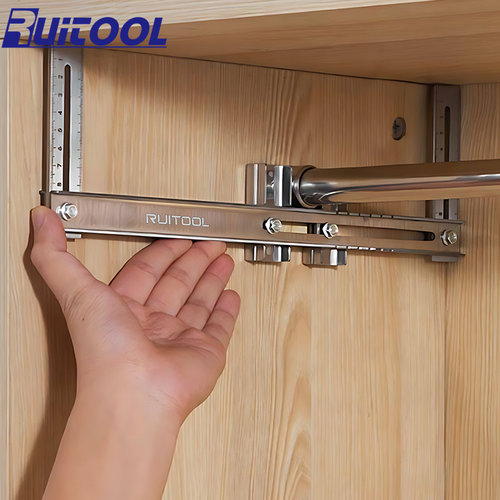 吊杆安装定位尺法兰座打孔辅助器