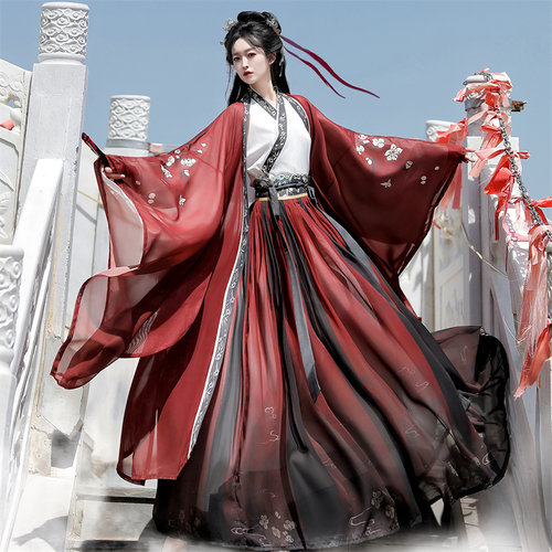 醉欢楼鸟鸣涧外晋制汉服女秋季