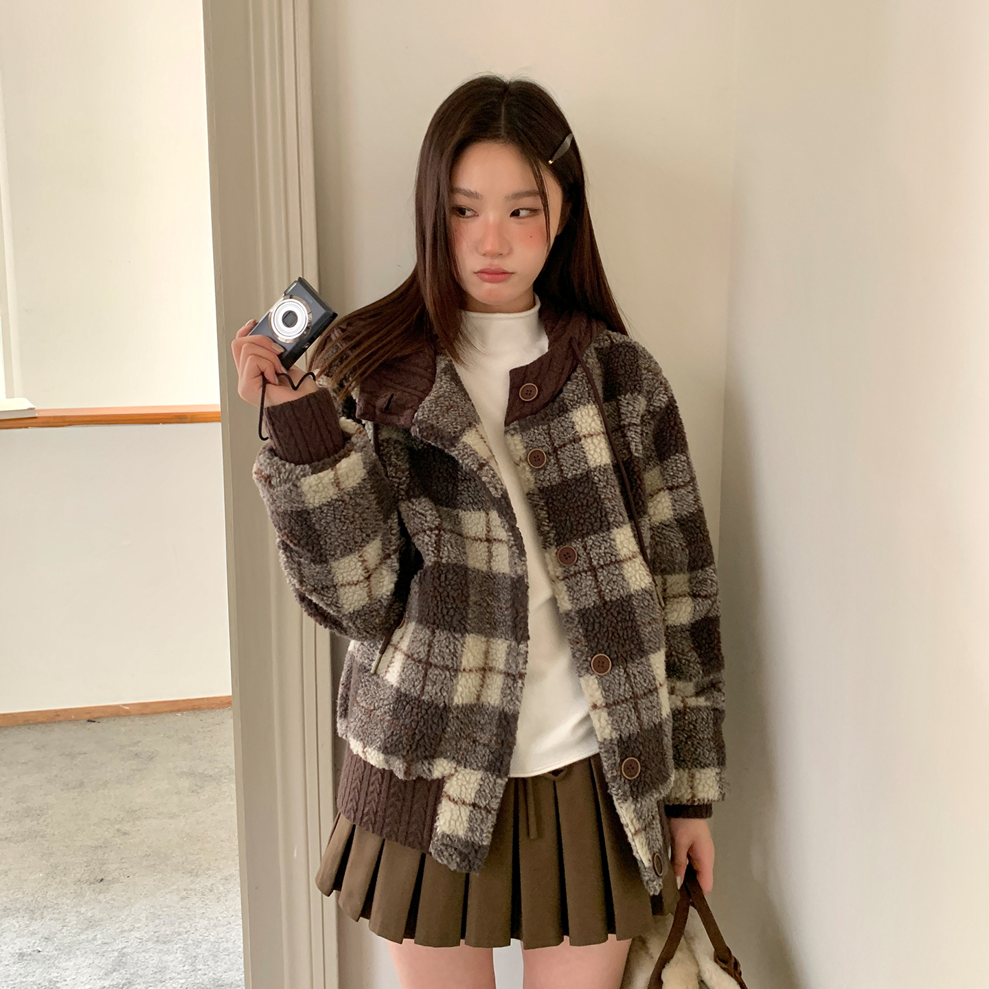 11/10 20:00【新品上新】尺尺间Lsland 格纹连帽外套