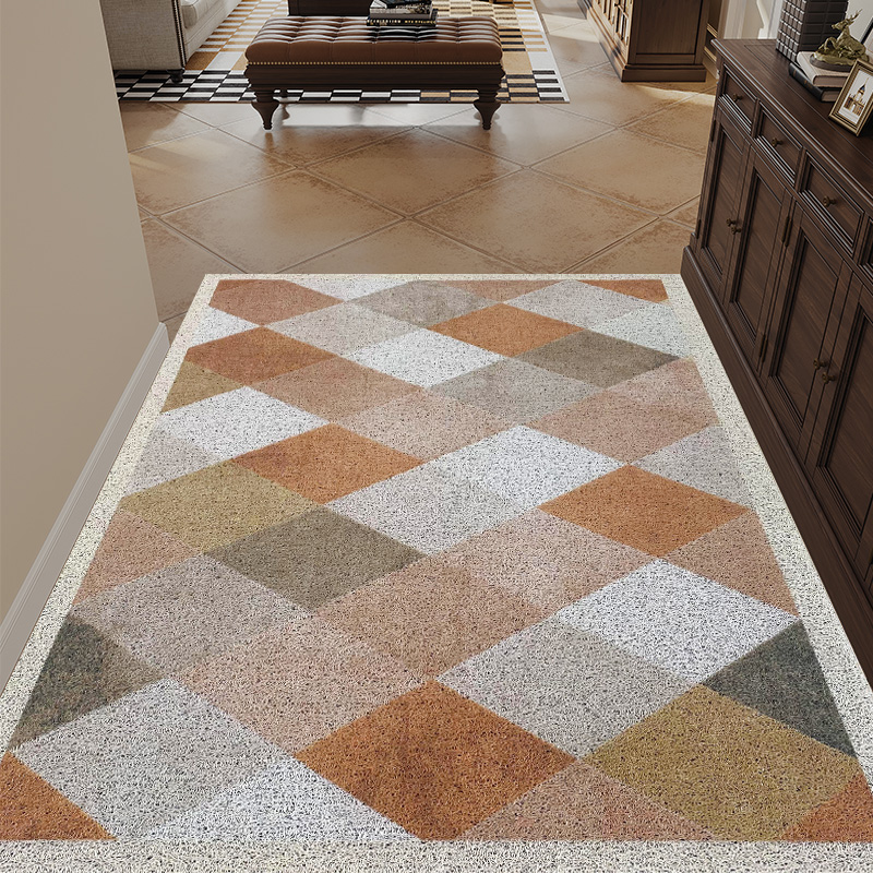 陌尼美式丝圈入户门地垫蹭土防滑