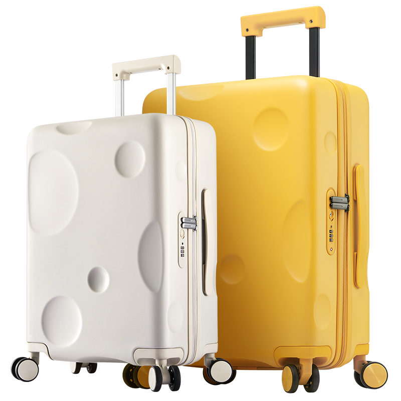 卡拉羊拉杆箱芝士行李箱旅行箱20寸登机箱24寸26女生红色密码箱男