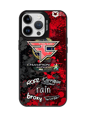 faze签名csgo联名周边撞色镭射