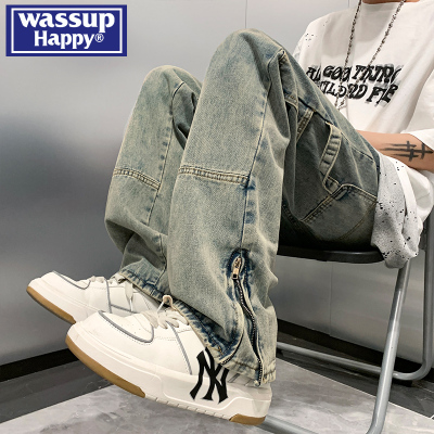 潮流百搭牛仔裤男wassuphappy