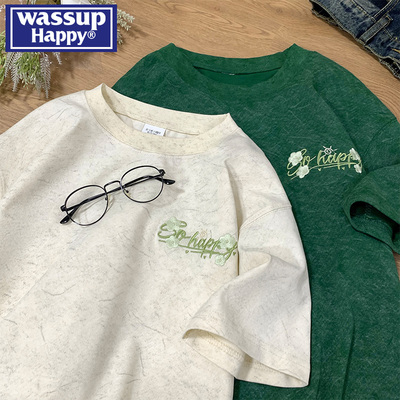 wassuphappy潮流百搭T恤