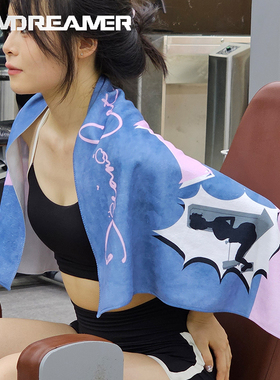 GD潮牌运动毛巾吸汗擦汗速干毛巾男健身房跑步专用羽毛球篮球定制