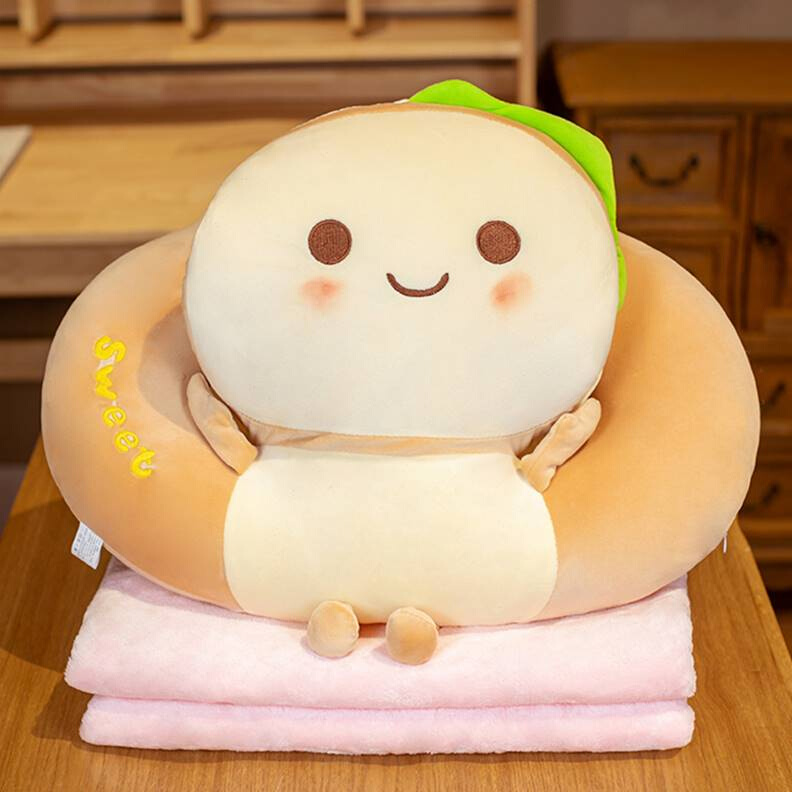 速发抱枕被子两用室睡办公午可爱休枕头学生二合一午小睡觉神