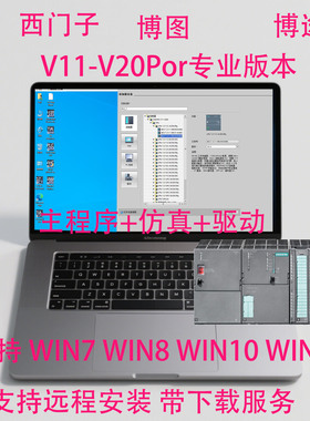 西门子PLC博途编程软件TIA博图专业版V20V19V18V17V16V15安装服务