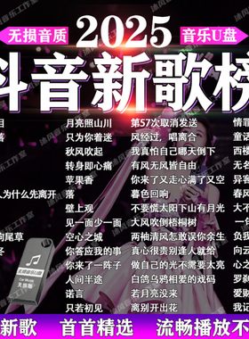 2025抖音新歌音乐车载u盘高音质无损音乐流行新热门歌曲音乐优盘