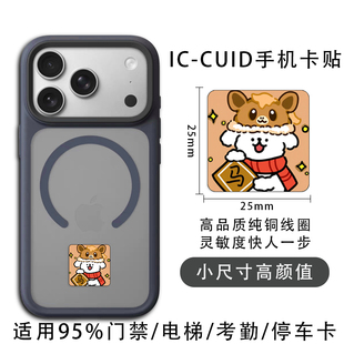 IC手机卡贴小尺寸门禁电梯卡小巧高颜值卡通铜线圈门禁卡CUID卡贴