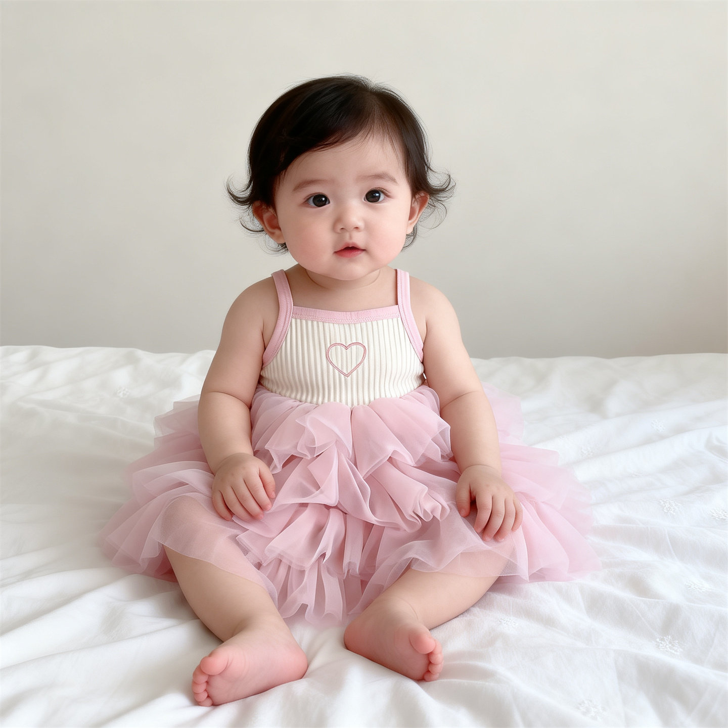 KIKOBABY女宝宝洋气蛋糕裙生日群公主裙子女童装吊带连衣裙蓬蓬裙
