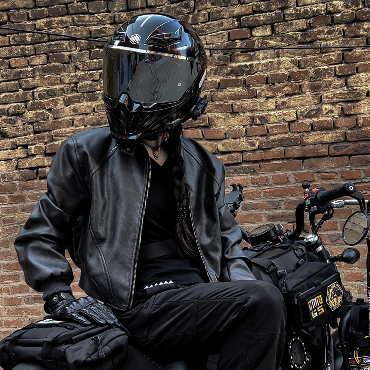 ILM摩托车头盔复古全盔夏季男女