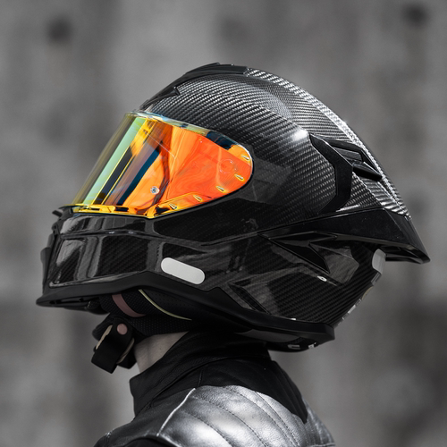 ilm碳纤维摩托车全盔夏季跑盔