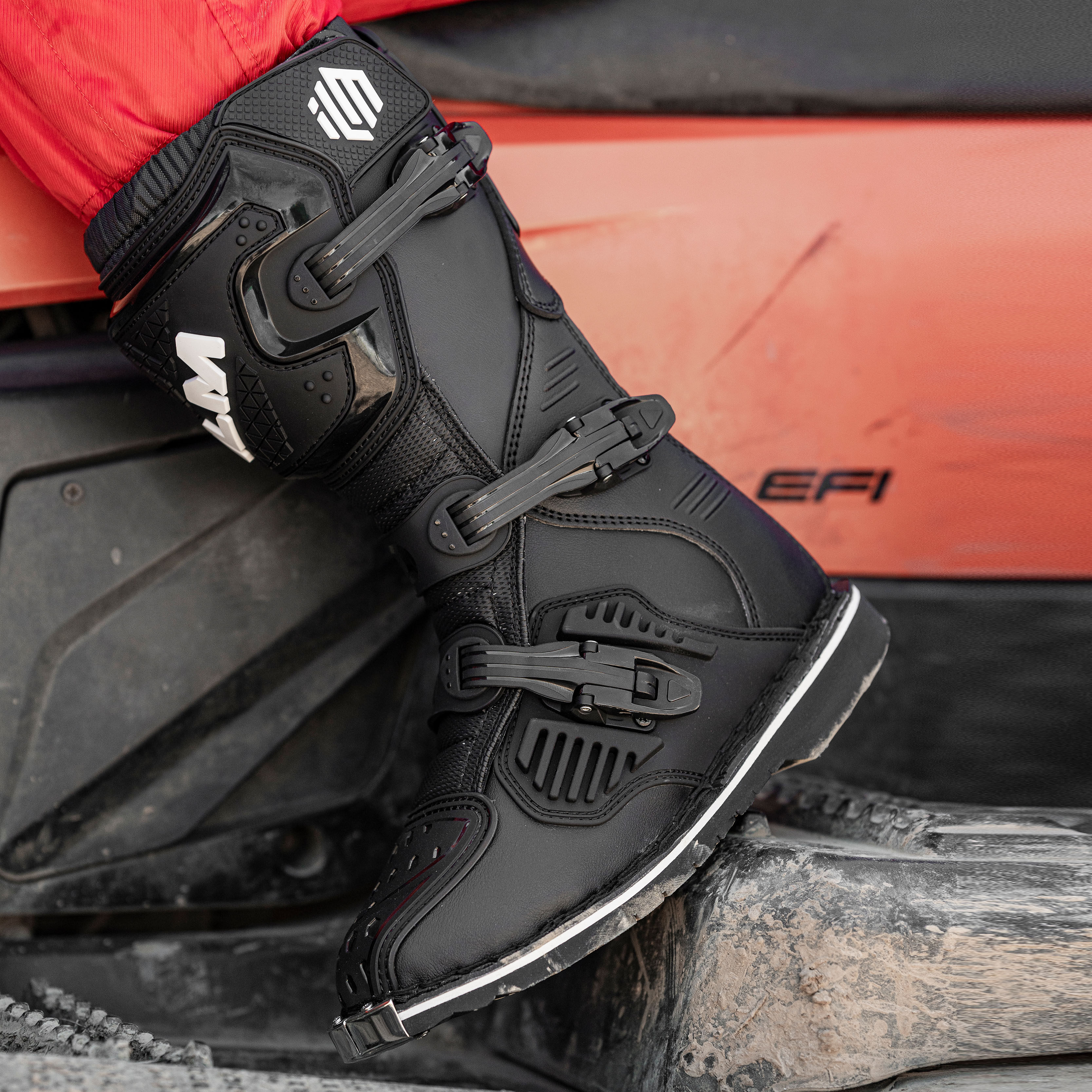 ILM越野靴摩托车骑行长靴林道防摔拉力靴骑士赛车鞋四季男儿童