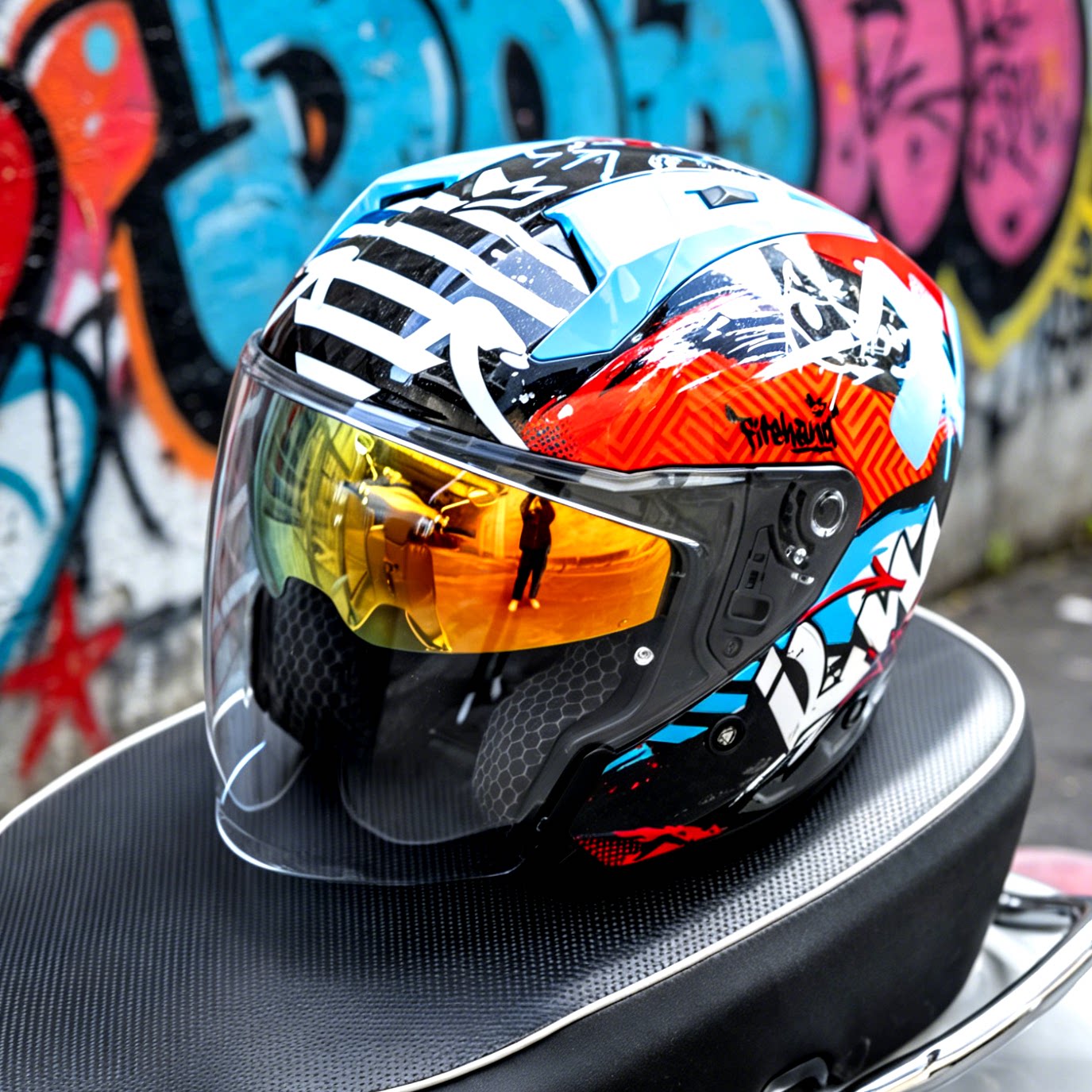 ILM摩托车头盔男夏机车复古头盔半盔电动车女3C认证四分之三盔325