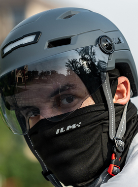 ilm自行车头盔骑行山地公路车夏半盔复古认证男士女安全单车带灯