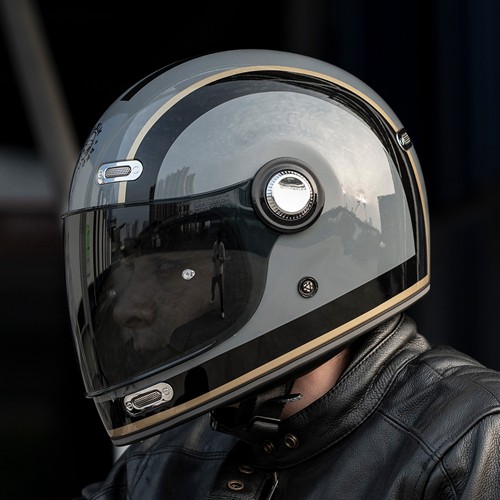 ILM摩托车头盔男复古全盔机车女四季通用巡航拉力盔电动车冬保暖