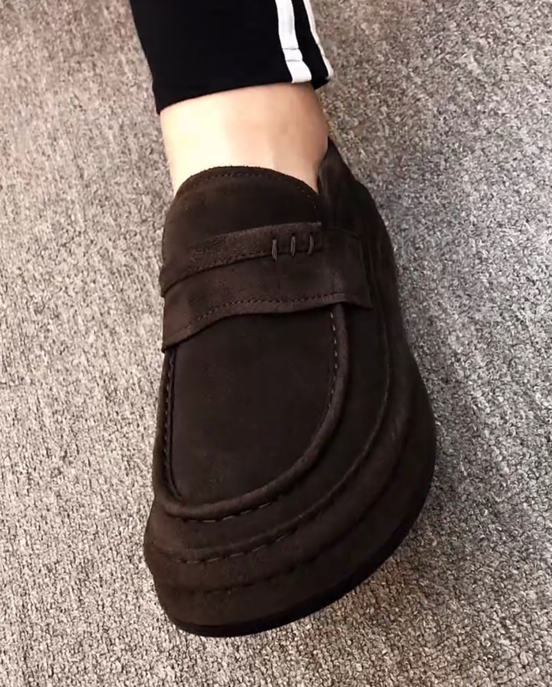 广州新款男鞋纯皮商务休闲一脚蹬豆豆鞋懒人驾车皮鞋软单鞋50890G