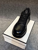 男士 潮流时尚 休闲头层牛皮黑武士M头加绒棉鞋 广州冬季 男832 1003D